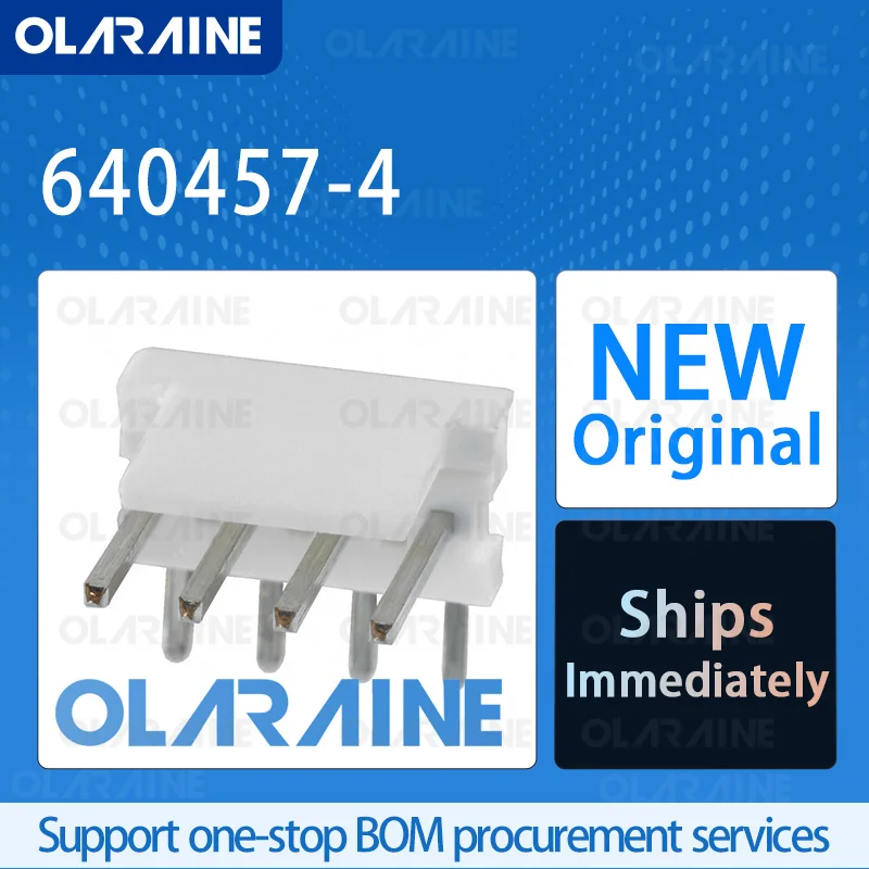 

50/200/500Pcs 640457-4 100% brand new and original IC chip Headers and wire housings Connector 4 Position 5 A