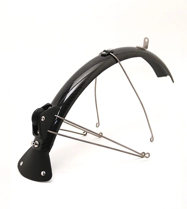 Carbon Fiber and Titanium Bike Fender Mudguard Suit for Brompton Folding Bicycle with T Line P Line Compatibility