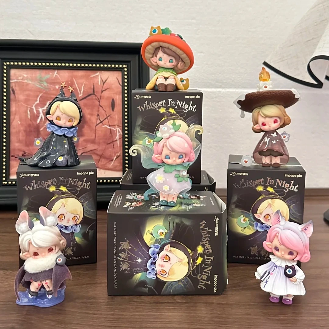 

Impopo Pix Whisper In Night Series слепая коробка милые Фигурки аниме Impopo Pix Mystery Box экшн-фигурка сумка-сюрприз домашний декор игрушка