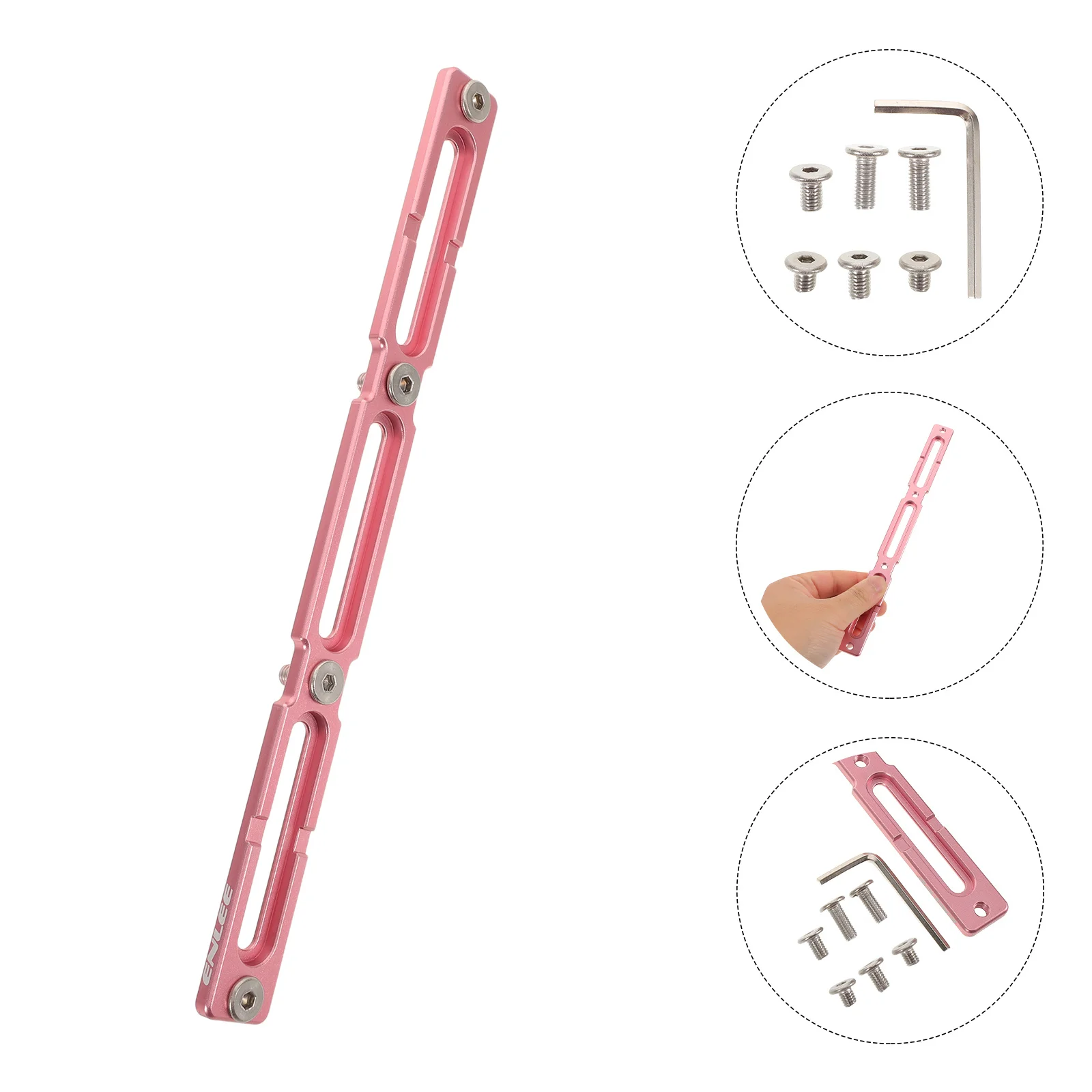 

1Set Adjustable Bicycle Bottle Cage Adapter Aluminum Alloy Bracket Extender Cycling Water Bottle Cage Mount for Road Mountain