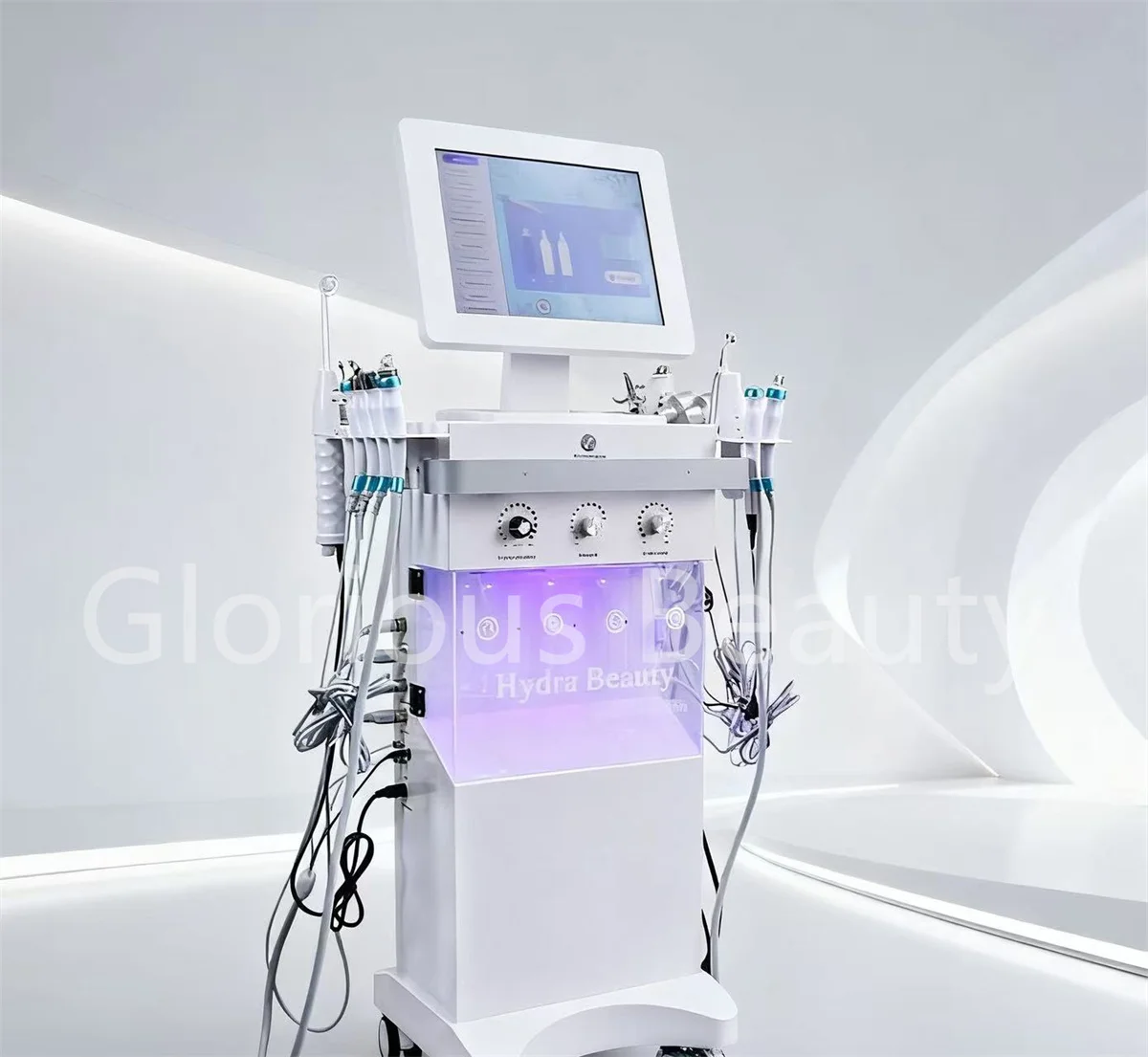 Novo 14 em 1 hidro branqueamento cuidados com a pele anti-envelhecimento máquina de beleza firmando a pele remover cravos poros limpos dispositivo facial machin