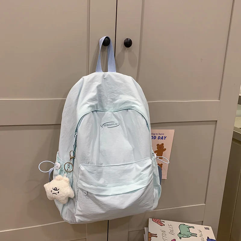 

Korean Sle Large Capaci Bapa for School And Commuting Girls oulder Bag with Soft Handle And Zipper Closure