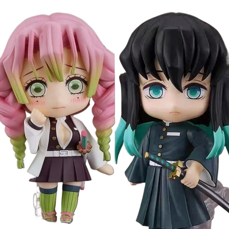 Figurine articulée DemonSlayer Tokito Muichiro Kanroji Mitsuri, 10CM, Kit de jouets, ornement de bureau, jouets en PVC pour garçon, cadeau amusant