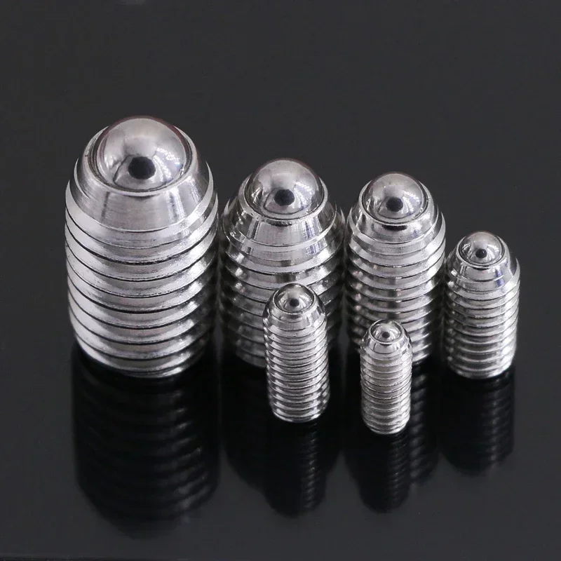 

hefyfFrG 2pcs M12 stainless steel Hex Socket Spring Ball Set Screw Wave Beads Positioning Marbles Tight Spring Plunger 20mm-30mm