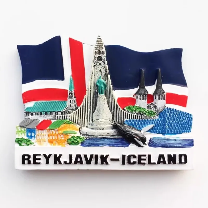 Iceland Fridge Stickers Reykjavik Travelling Souvenirs Wedding Gifts Message Board Magnetic Stickers Refrigerator Stickers