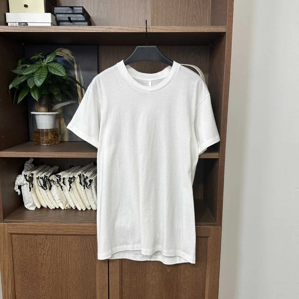 

Summer Comfortable Thin Cotton Round-neck White T-shirt