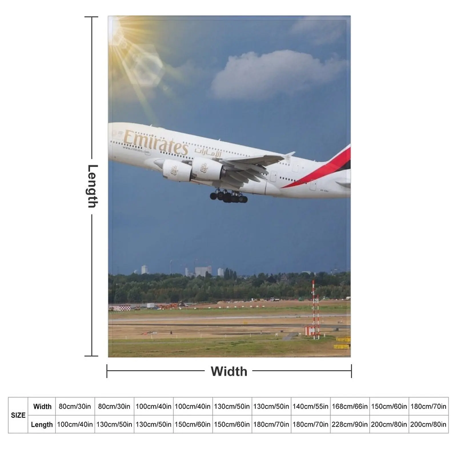 Emirates airplane Throw Blanket Large Luxury St Decorative Beds Luxury Thicken Quilt blankets ands Blankets
