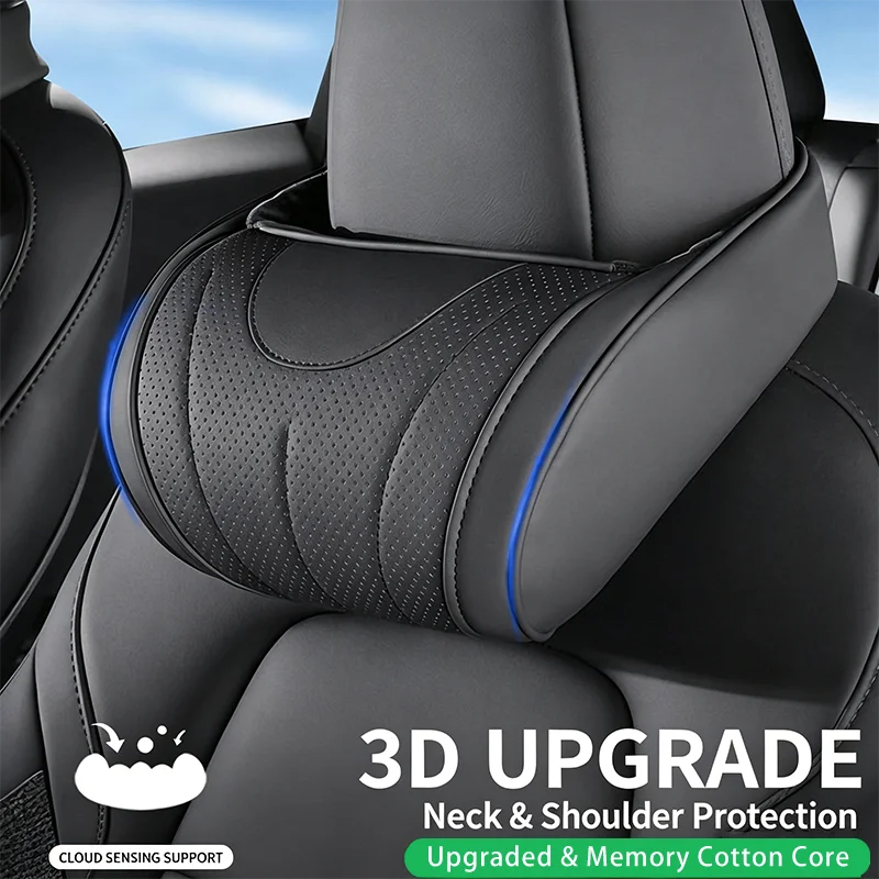 Car Headrest/Lumbar Support Car Neck Pillow Waist Support Cushion for Genesis G80 GV70 GV80 GV60 G70 Essentia Neolun G90 GV90 X