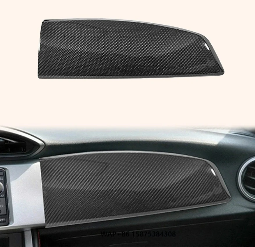 الكربون الجاف الجانب الأيمن داش غطاء لوحي الكسوة ل GT86 FT86 BRZ 12-20 LHD مجموعات الداخلية