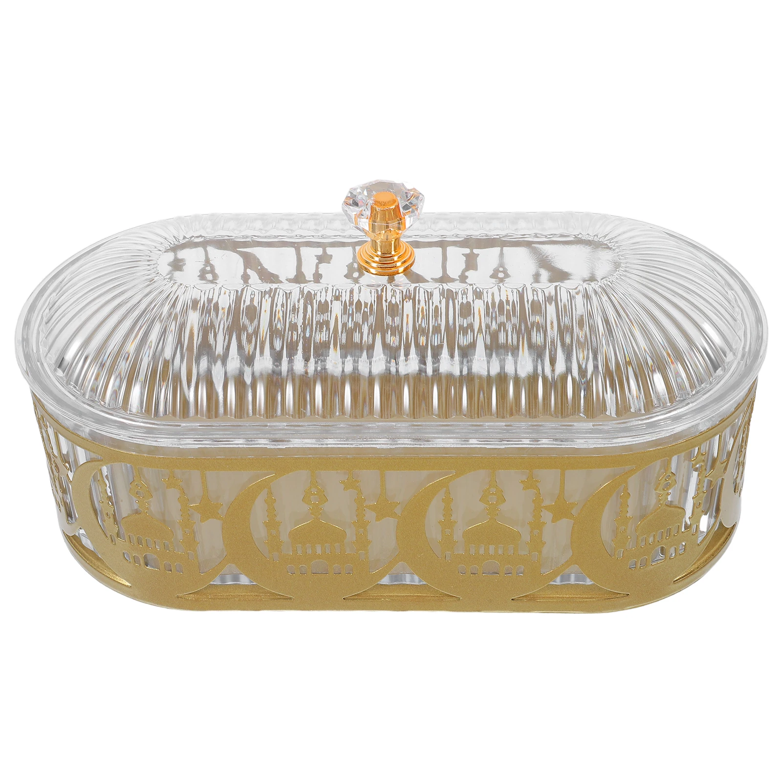 

Candy Jar Empty Sweet Jars Tray Moon Dish Cookie Storage Container Plates Eid Boxes Food Serving Decorative Iron Star Moon Snack