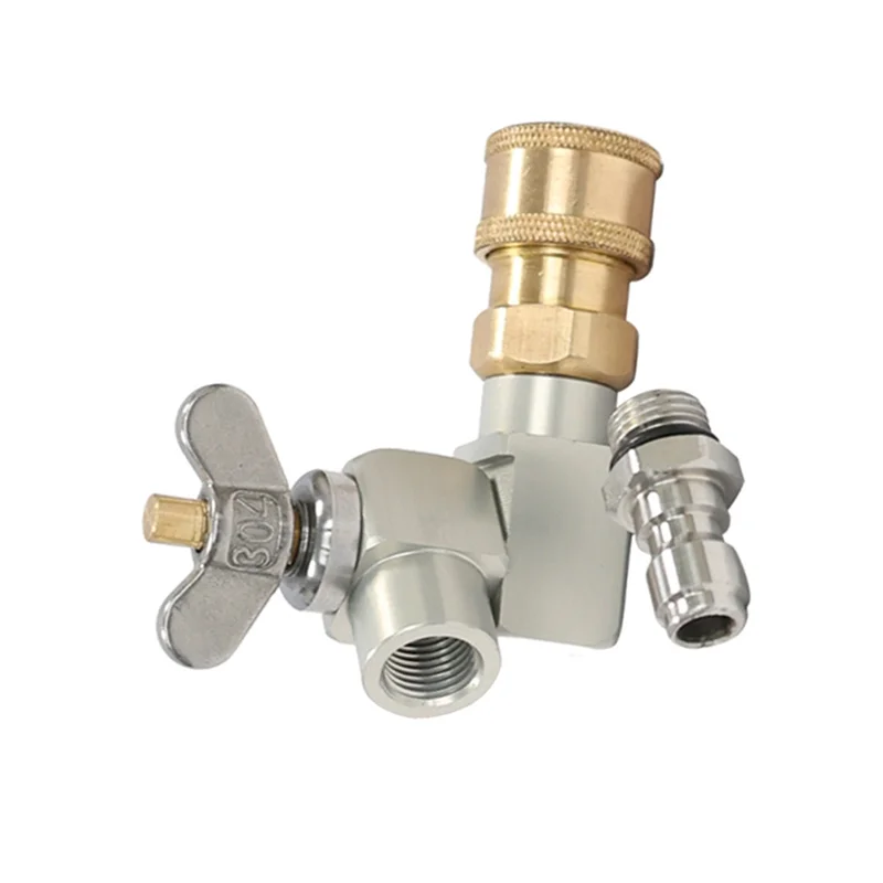 N10R-360Degree Rotary Adjustable High-Pressure Car Wash Water Cleaning Machine Accessories 1/4 Turn Quick Connect Nozzle-Head
