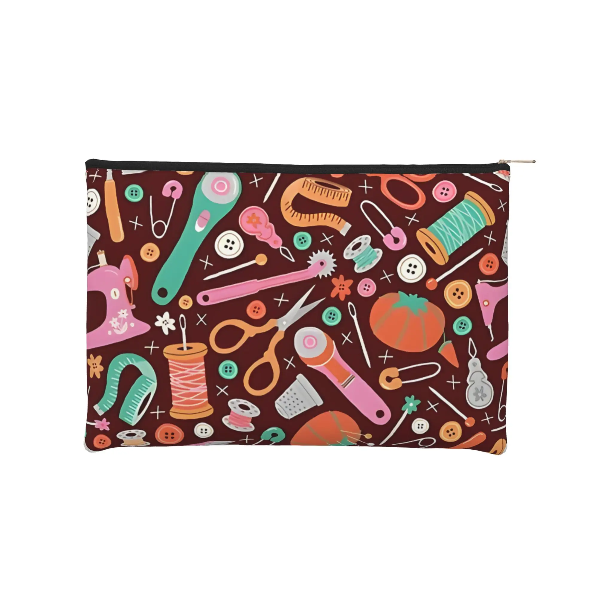 Stylish Cute pouch Sewing Notions Makeup Bag  Toiletry Bag with Zipper