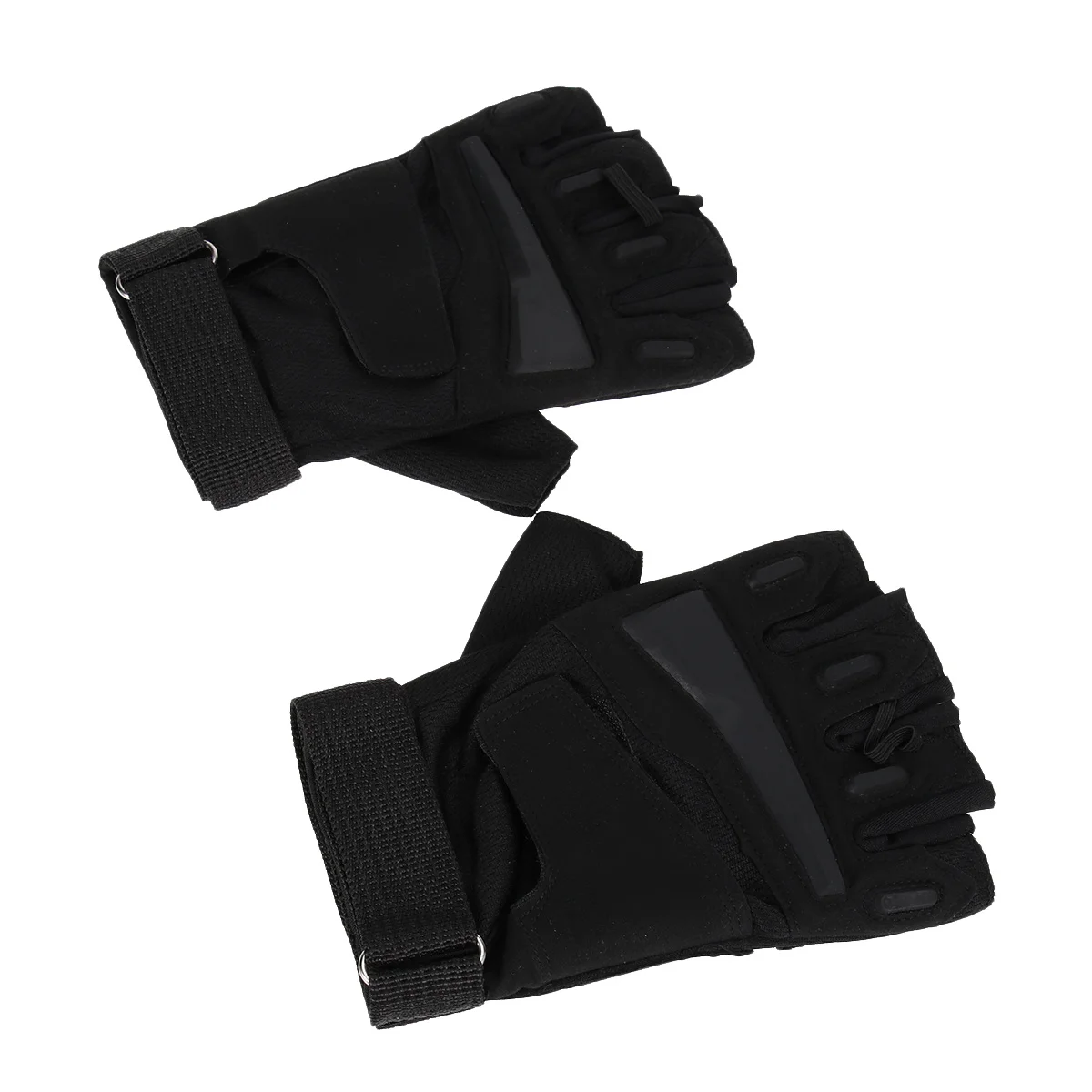 Guantes de ciclismo de medio dedo negro L a prueba de golpes transpirables antideslizantes guantes de bicicleta para hombres mujeres verano deportes al aire libre montar