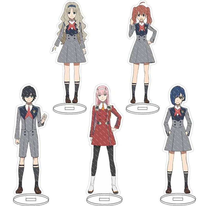 Figura de Acrílico de Anime de 16 CM, DARLING in the FRANXX, Zero Two 02, Hiro, Ichigo, MIKU, KOKORO, IKUNO, Regalos de Navidad, Adornos Decorativos