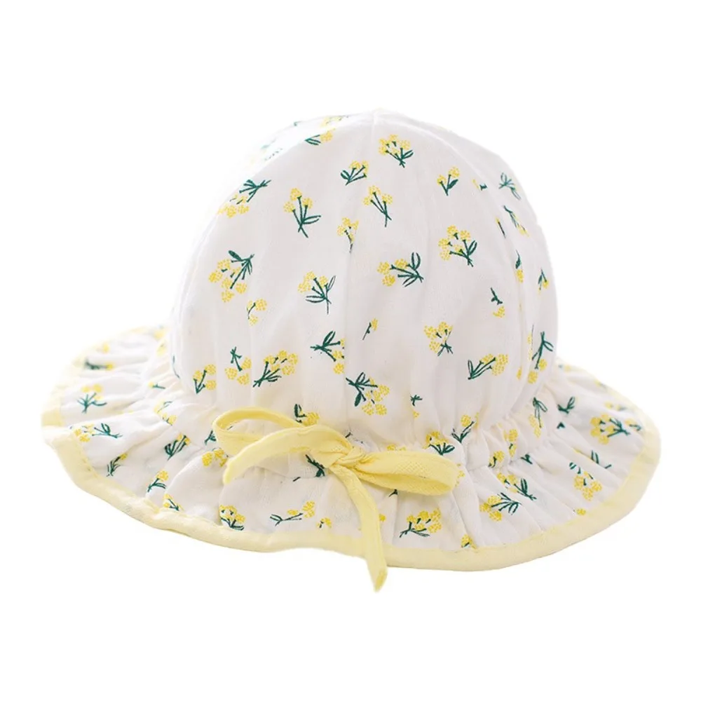 

Lightweight Breathable Baby Hat Drawstring Visors Lovely Bow Kids Sun Hat Comfortable Adjustable Children Hat Outdoor