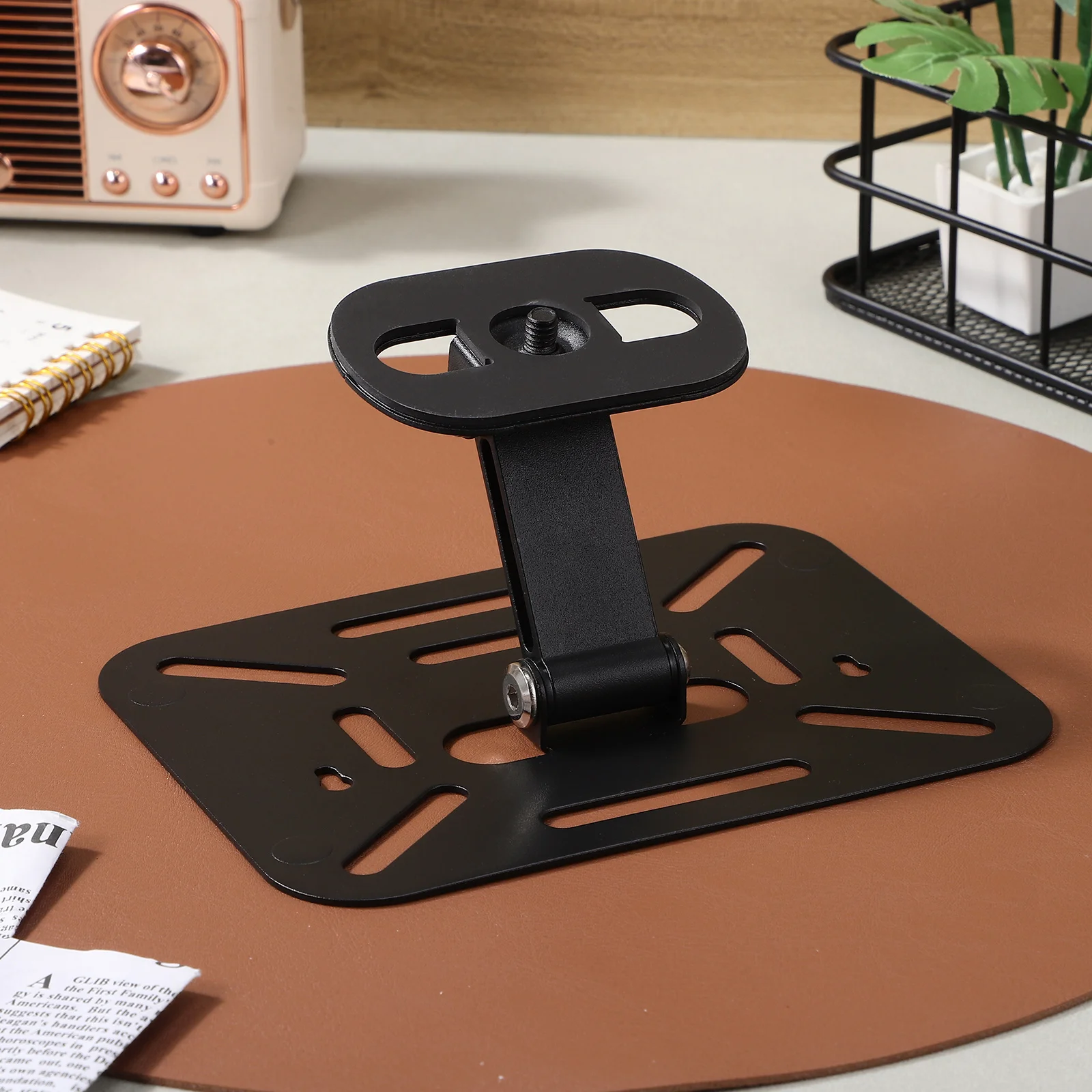 Proyector plegable, ligero, portátil, soporte de Metal ajustable para Mini proyectores de escritorio, soporte estable multiángulo Compatible