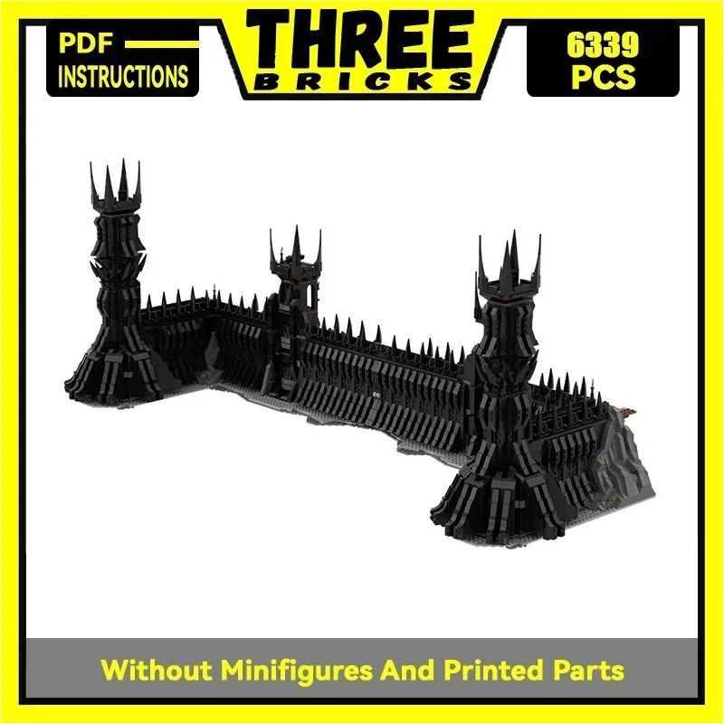 Magical Rings Movie Model Moc Building Bricks UCS Black Gate Technology Modular Blocks Gifts Christmas Toys DIY Sets Assembly