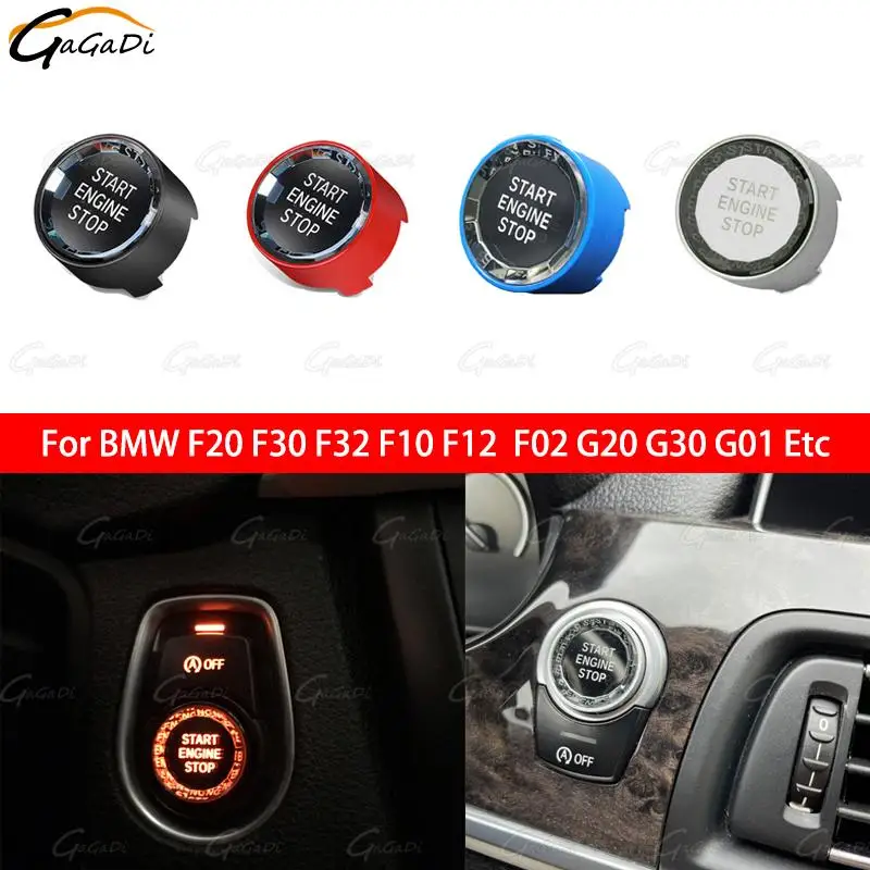 Crystal Style Car Start Stop Engine Switch Button Cover For BMW X1 X3 X4 X5 X6 F20 F22 F30 F34 F10 F18 F32 F01 F02 G20 G30 G01