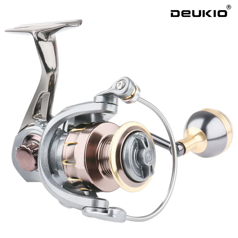 DEUKIO 4+1BB All Metal Fishing Reel 4.7:1 Gear Ratio High Speed Spinning Reel Casting Reel Carp For Saltwater Freshwater