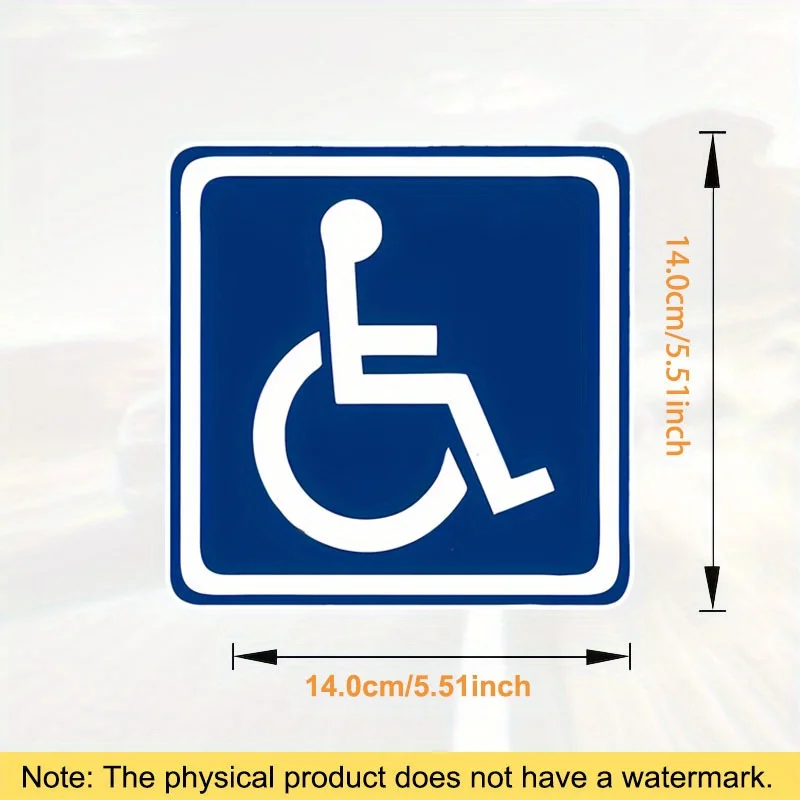 Waterproof Disability Access Stickers Wheelchair Parking Signs for All Scenarios