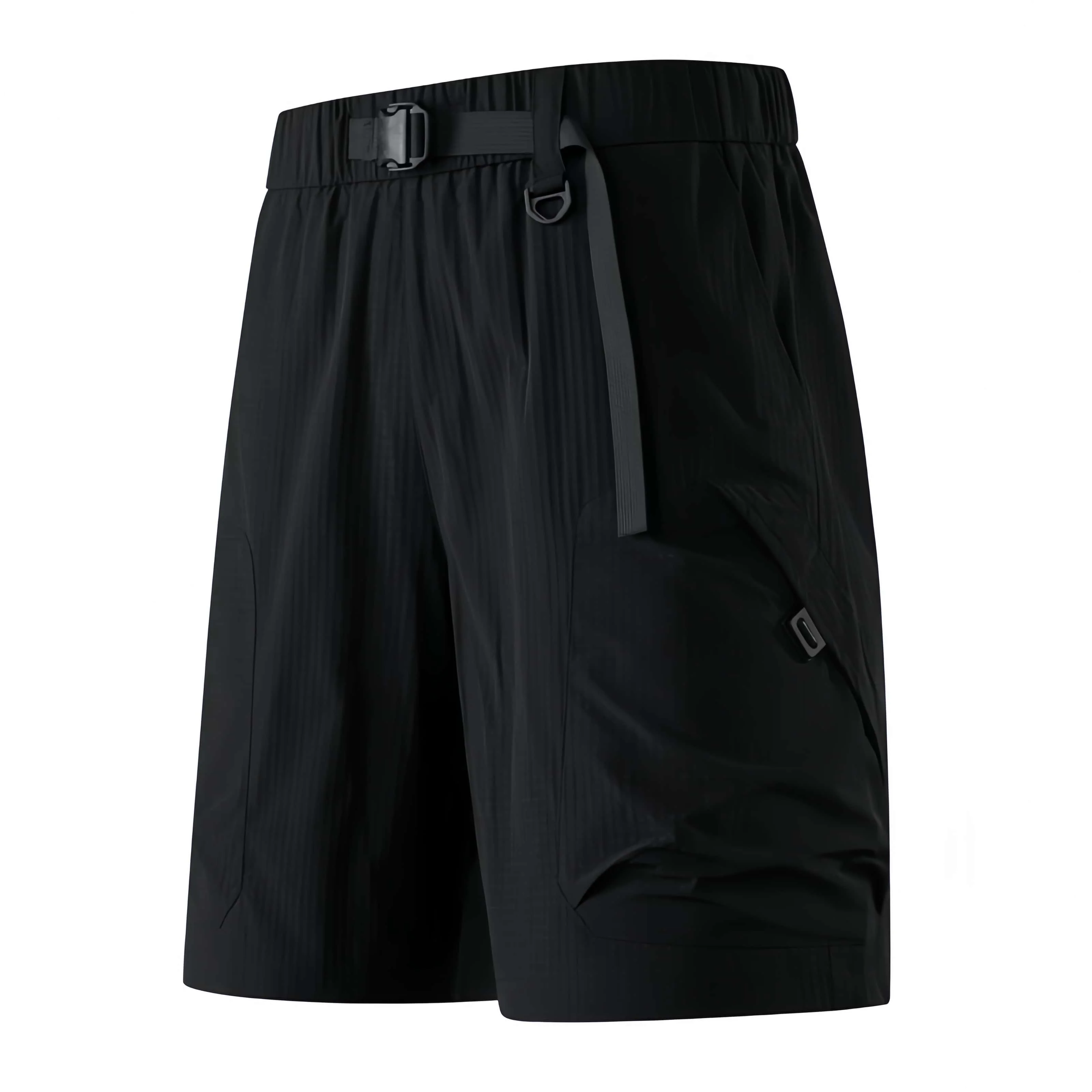 

Летние повседневные мужские брюки, новые ледяные текстурированные жаккардовые дышащие шорты для спецодежды, шорты с эластичной резинкой на талии, велосипедные походные шорты