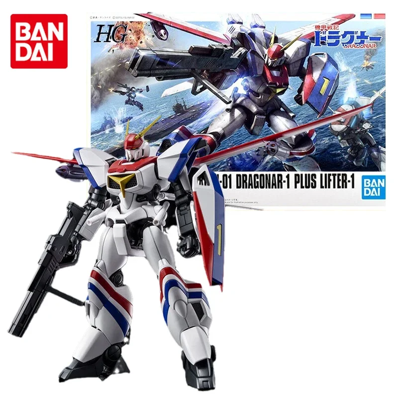 

Bandai Genuine Metal Armor Dragonar Anime Figure HG Dragonar-1 Plus Lifter-1 Collection Anime Action Figure Toys for Children