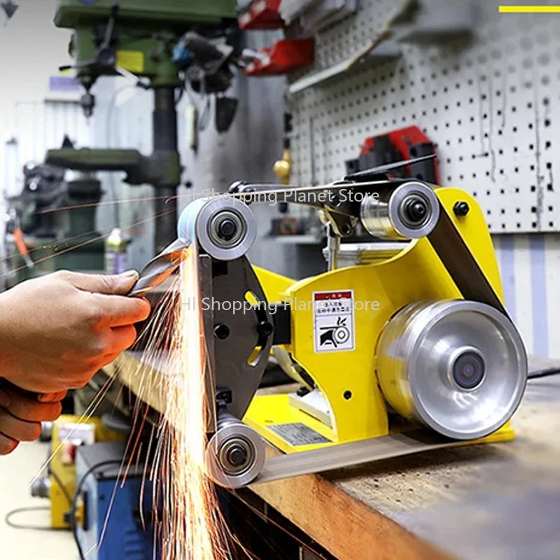 

GT-L small desktop industrial grade multifunctional belt machine frequency conversion speed control woodworking knife friend DIY