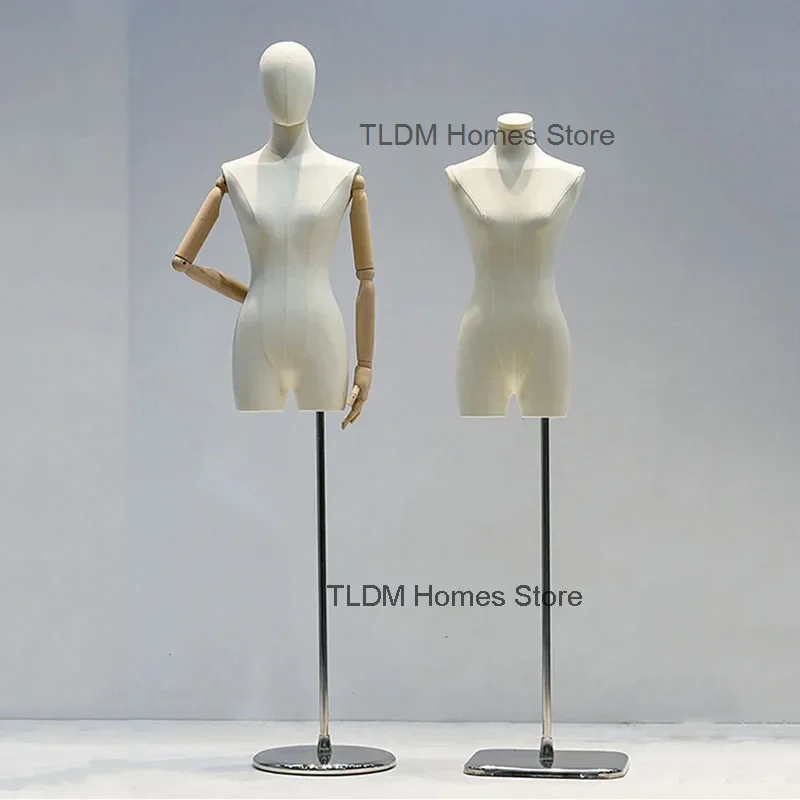 Korean Version Female Mannequins High-end Sense Mannequin for Women's Clothing Store Bust Mannequin Women Window Display Stand