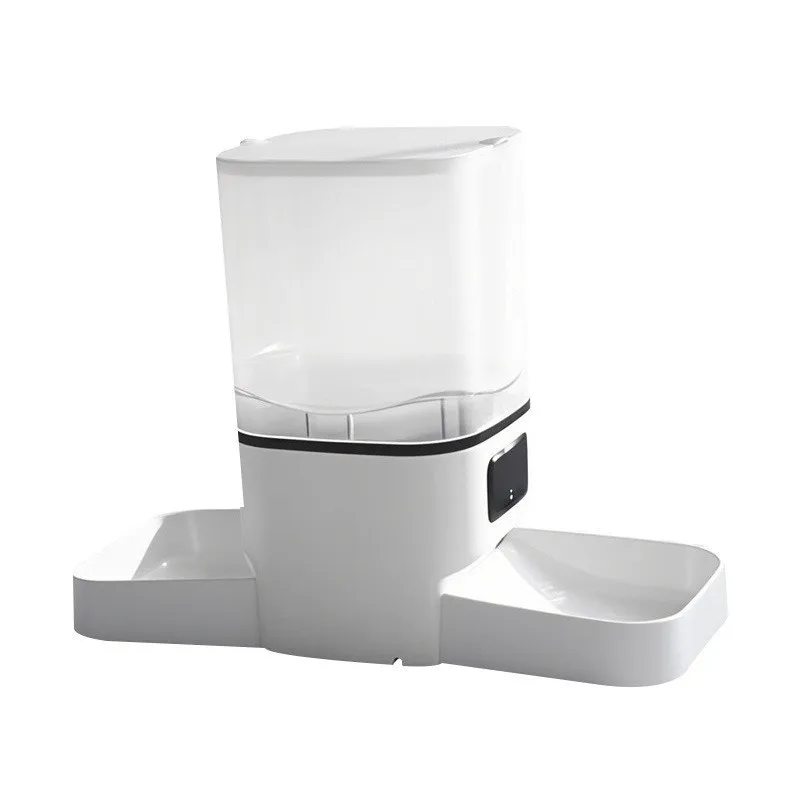 STLF Sample Cross-Border 1080P HD  Wifi Stainless Pet Automatic Feeder APP Control Double Bowl Design Voice Interaction So
