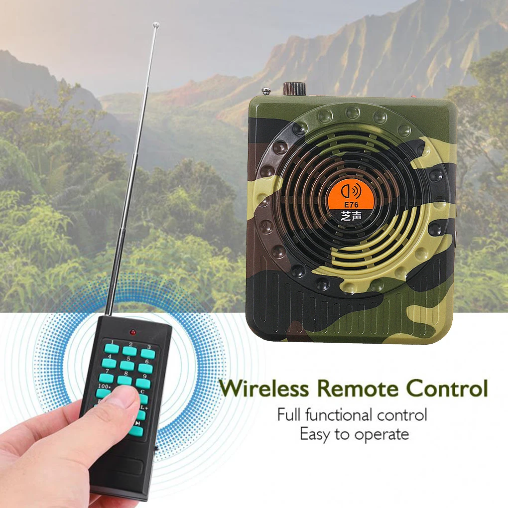 E76 Remote Remote Control Amplifier Decoy Calling Speaker Professional Small Size Sound Amplifiers Hunt Tool Sound Amplifiers