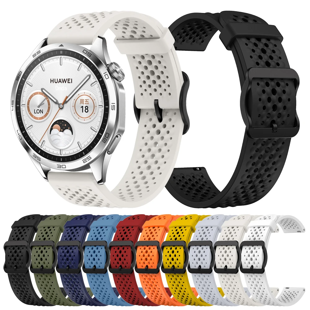 Silicone Watch 22mm Strap for HUAWEI WATCH GT 4 Pro 46mm Band GT4 GT 3 GT 2 SE HONOR Magic Watch 4 GS 3 Pro Replacement Bracelet