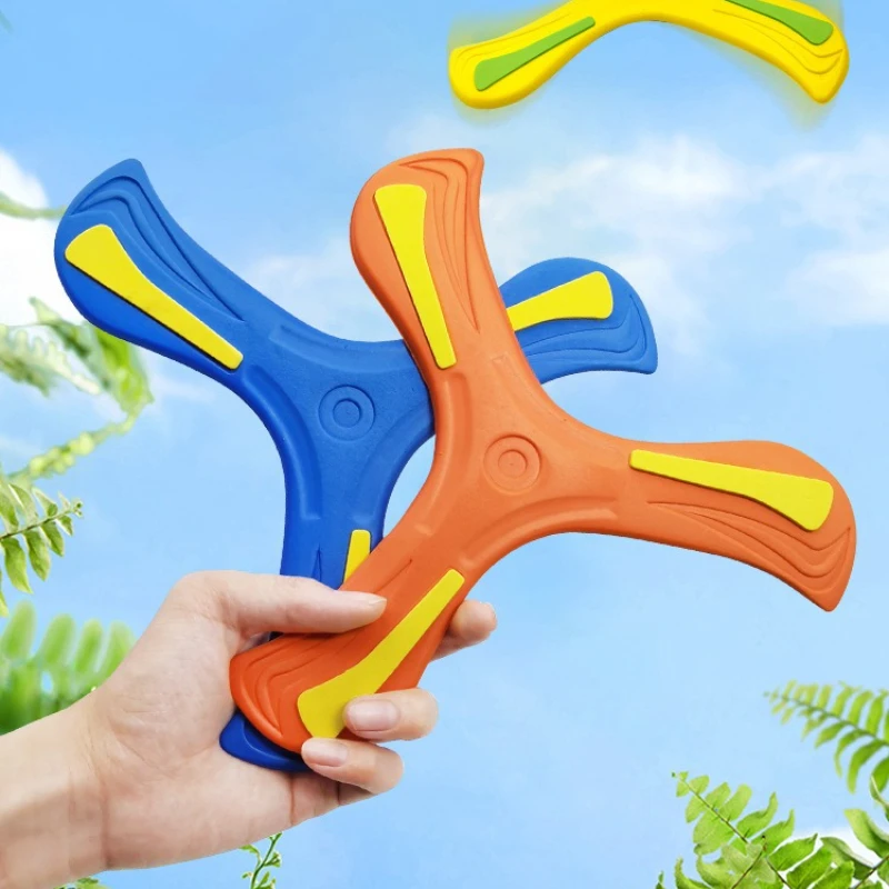 1PC Children Outdoor Flying Disc Games EVA Boy Hand-throwing Boomerang Adult-kids Interactive Sports Toys for Decompression Gift