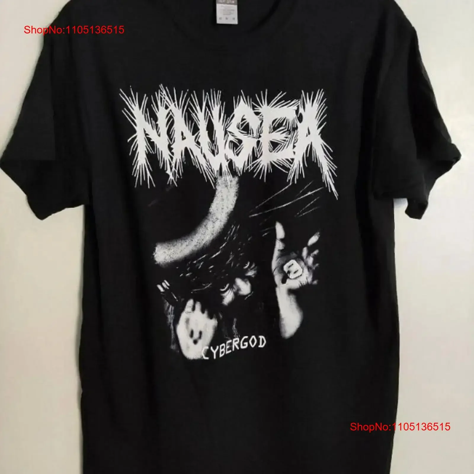 NAUSEA T shirt hardcore punk d beat Vintage TE504 vintage Washed Casual Top For Everyday Wear Stylish Stretched Versatile