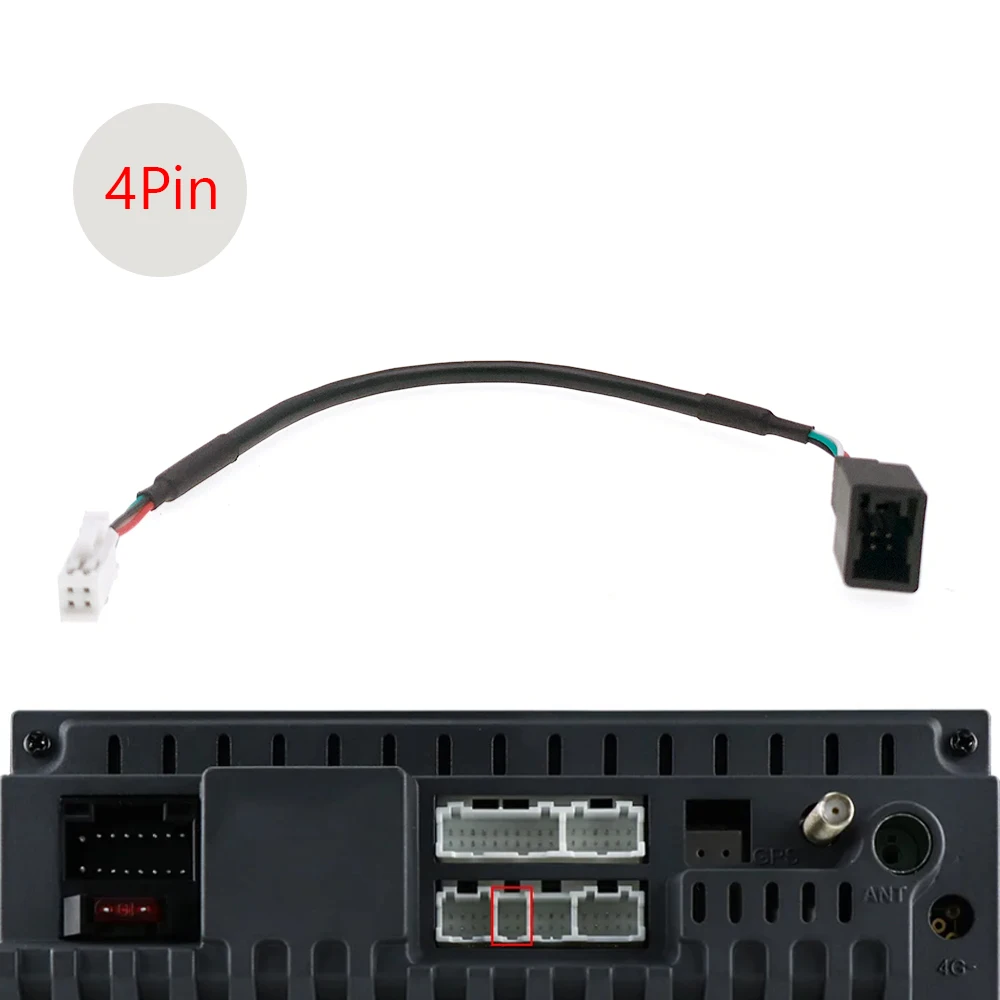 4 6 Pin Car Radio USB Male Input Media Data Wire Harness Cable Adapter For Mitsubishi PAJERO ASX Android Multimedia Player