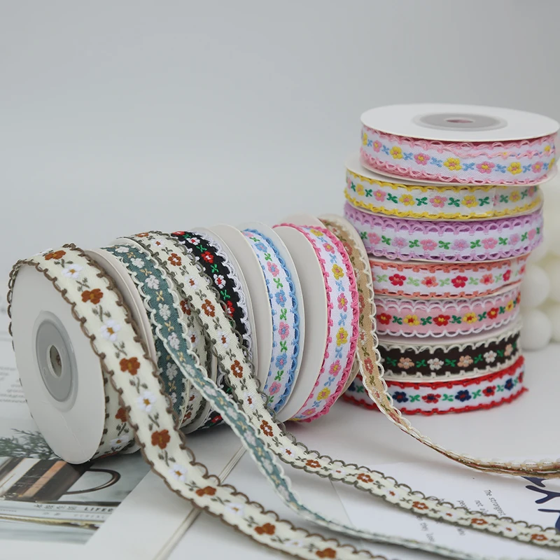 1cm 1.5cm 1.6cm American style idyllic ribbon handmade bow hair ribbon ribbon packaging gift decoration lace