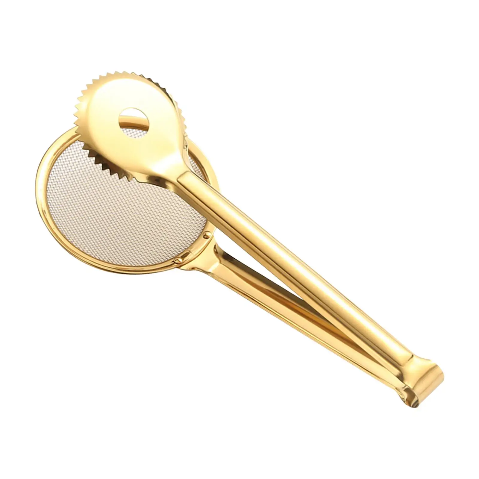 Oil Filter Spoon Multifunctional Strainer Tongs for Frying Barbecue Cooking