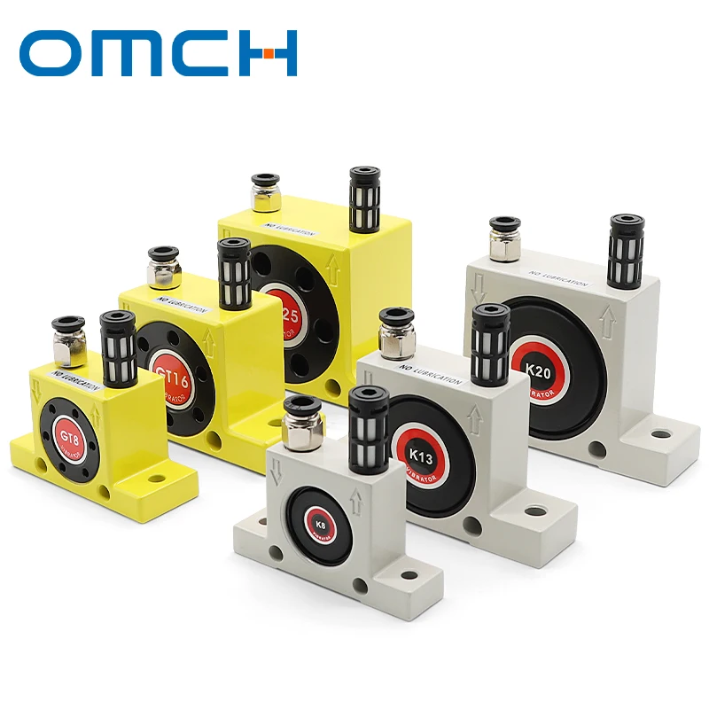 Industrial Pneumatic Hammer Air Turbine Vibrator K8/10/13/16/20/25/30/32/36 Oscillator Ball GT4/8/10/13/16/20/25/32/36 Gear Type