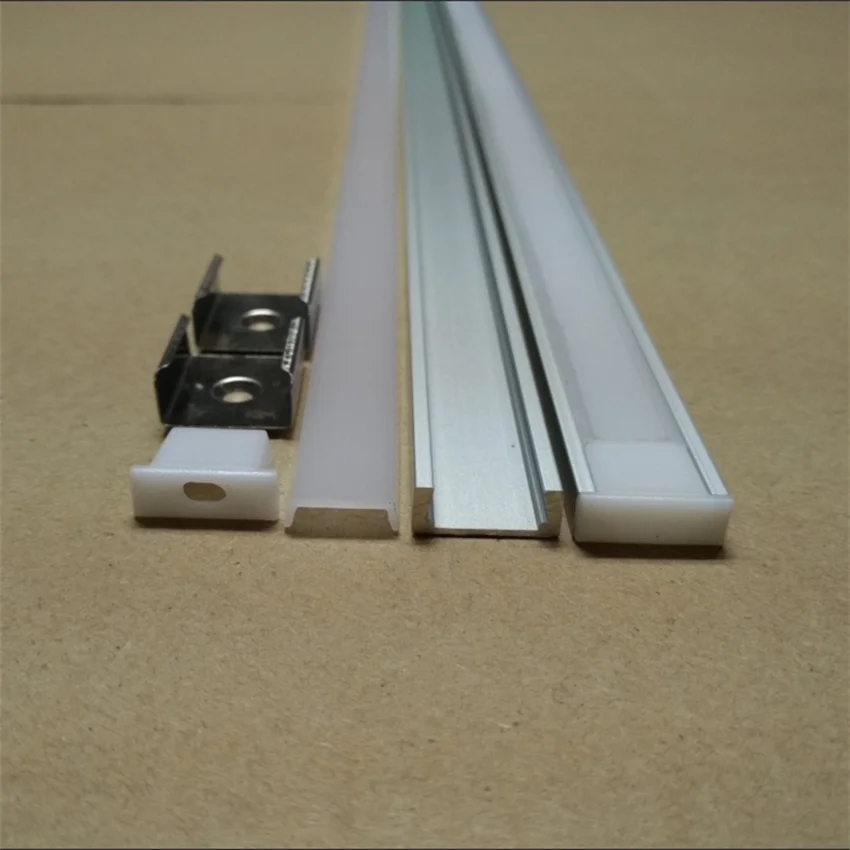 Imagem -04 - Personalizado Slim Led Linear Luz Perfil de Alumínio. Luz de Tira Conduzida Canal de Cor Prata Preço de Fábrica 15 m