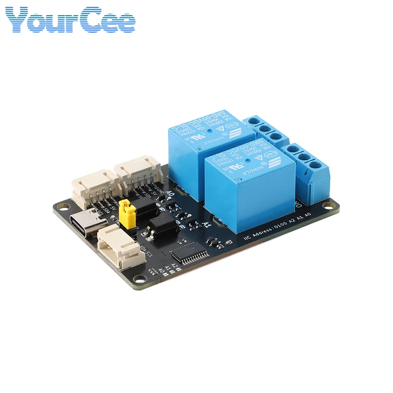 XL9535 1 2 4 8 16 Way Channel Expansion Relay Module 5V Power Supply Optocoupler Isolation Board IIC I2C Communication