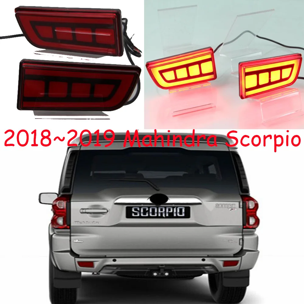 2018 2019y car bumer taillight for Mahindra Scorpio rear light brake LED car accessories taillamp for Scorpio rear light