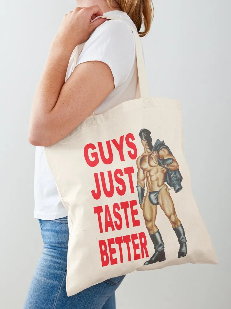 

GUYS ARE TASTY Tote Bag personalized tote bag canvas tote bags woman shopping bag Women's shopper