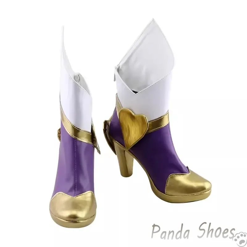 รองเท้าคอสเพลย์ฟิโอรา LOL จากเกม League of Legends รองเท้าคอสเพลย์ Grand Duelist ฟิโอรา ลอว์เรน อุปกรณ์ประกอบชุดคอสเพลย์สำหรับฮาโลวีน