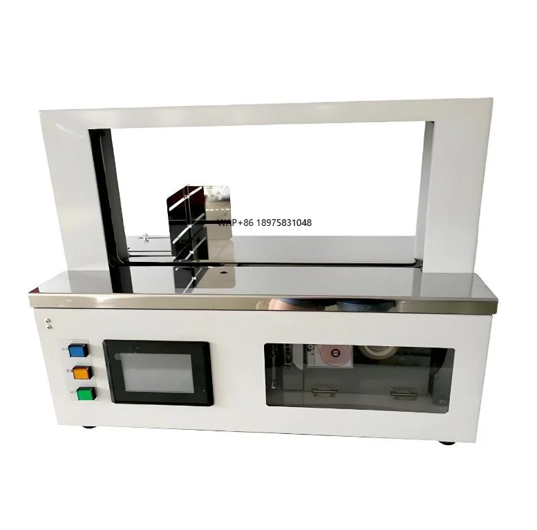 

20/30mm Width Automatic Box Banknote Paper Tape Banding Strapping Machine Plastic Opp Bundling Books Brochure Machine