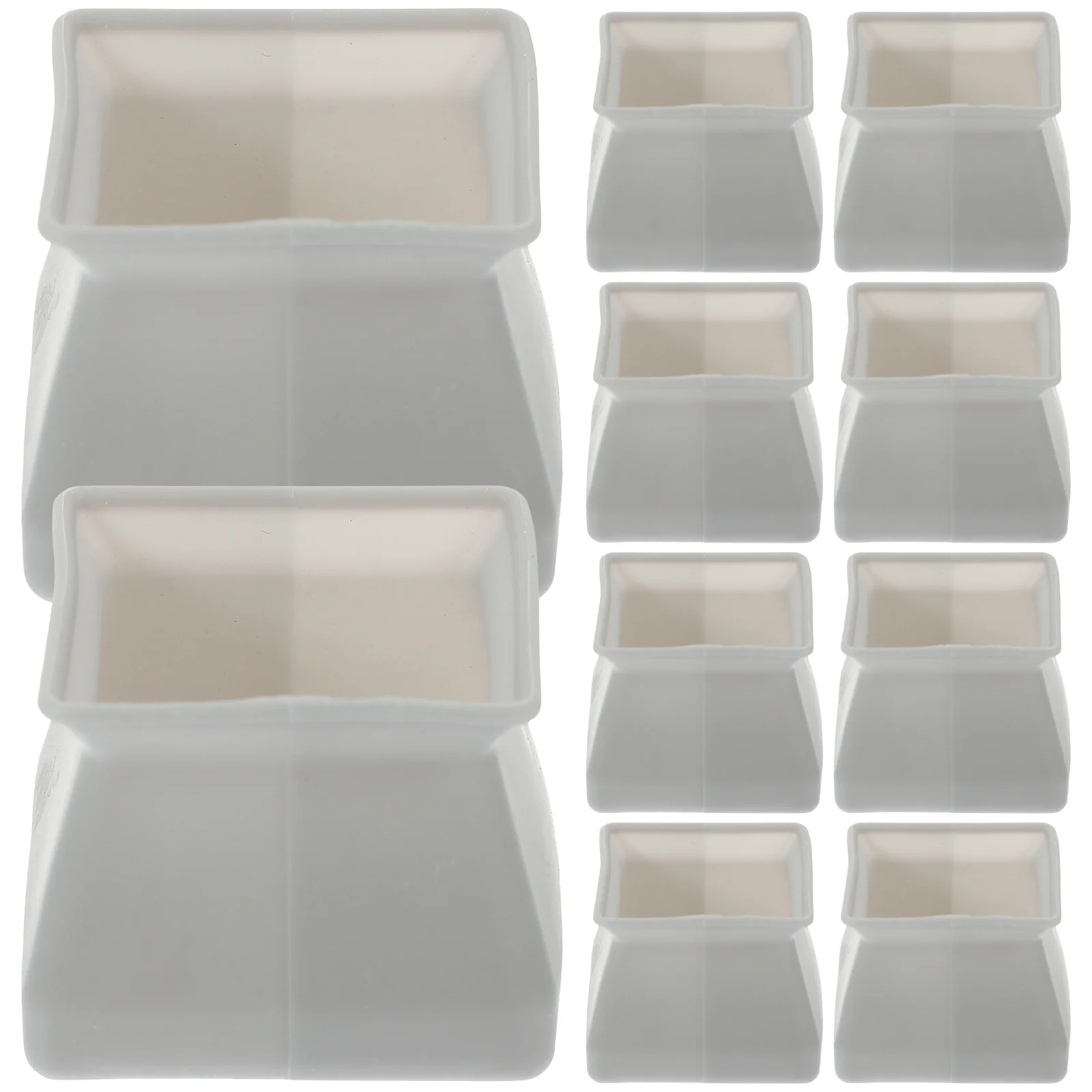 

10Pcs Chair Foot Covers Silicone Thickened Anti-Scratch Floor Protectors for Hardwood Furniture Legs Table Stool Sofa Non-Slip