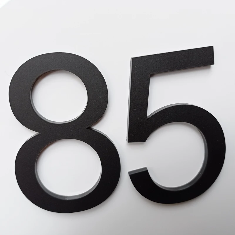 Numeri civici da 4 pollici 10cm per esterni, montaggio a parete Modern House Address Numbers Decor
