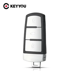 KEYYOU Replacement Smart Card Remote Shell With Small Key Blade Case For Volkswagen VW Passat CC B6 B7 B7L 3C R36 Maogotan B5