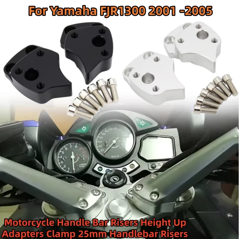 For Yamaha FJR1300 fjr1300 2001-2005 Handlebar Stem Raiser Modified Motorcycle Handlebar Riser Heightening Rearward Offset Mount