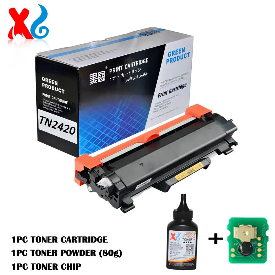 TN2420 TN2410 Toner Cartridge For Brother MFC-L2750DW L2730DW L2710DW L2710DN HL-L2375DW L2370DN L2350DW L2310D L2350DW L2510D