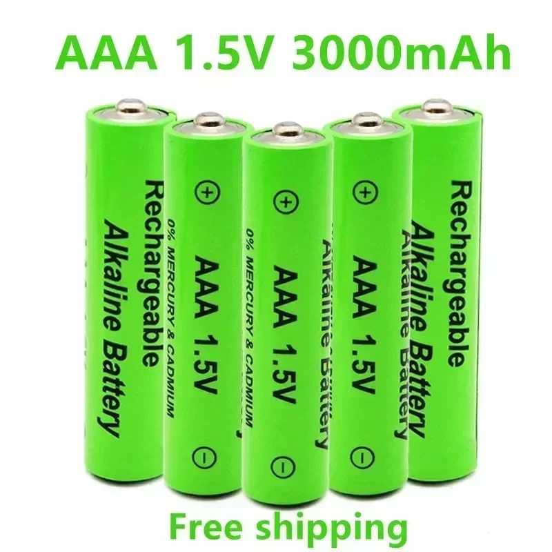 Batería recargable de 2-20 piezas, pila AAA de 1,5 V y 3000mAh, NI-MH, 1,5 V, para relojes, ratones, ordenadores, juguetes, etc.