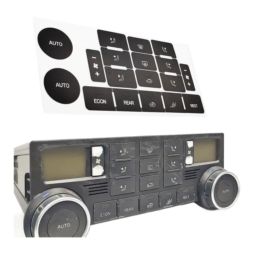 Dashboard Restoration AC Climate Decal Reduced Light Penetration Easy Peel-and-stick Installation For Touareg 2004-2009